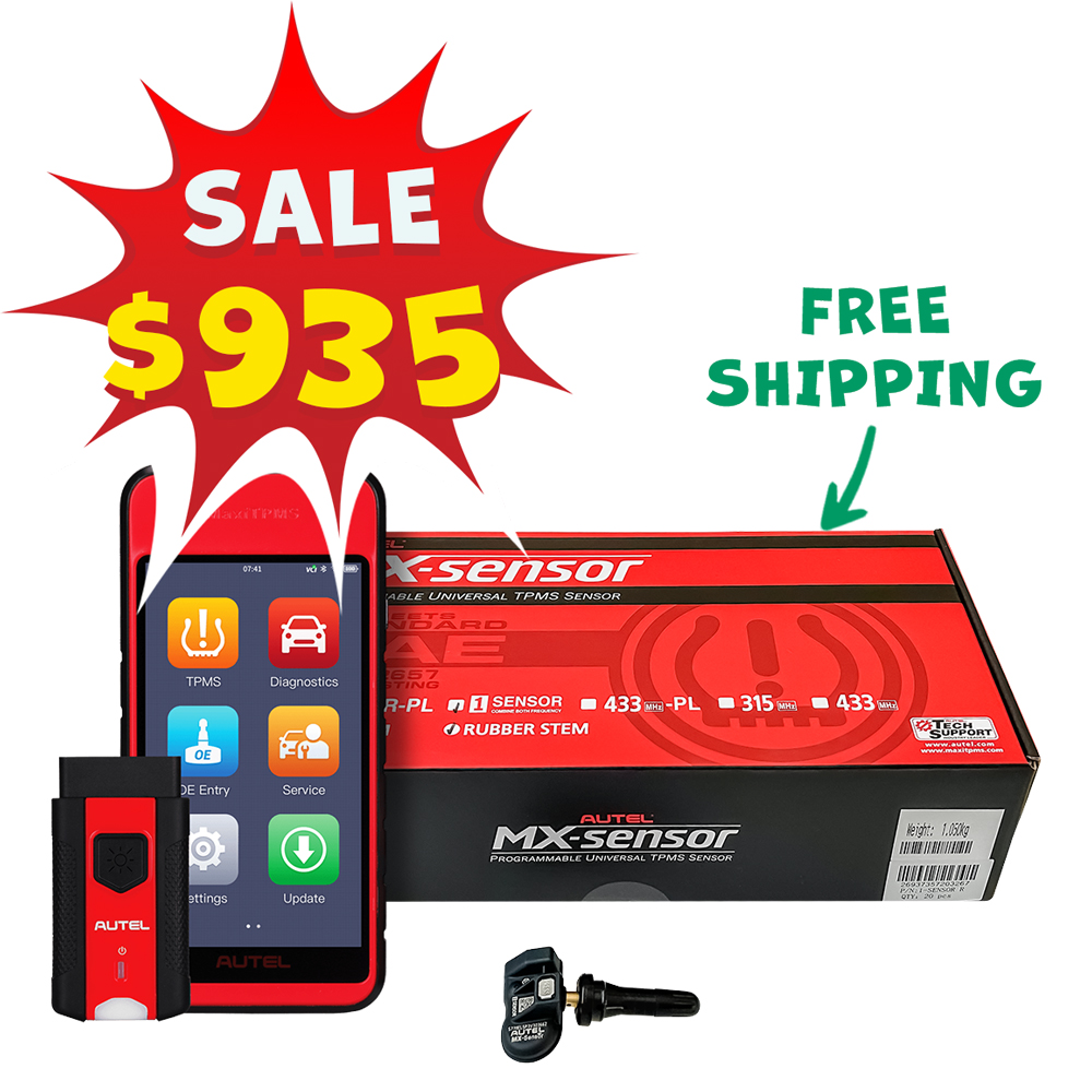 Autel MaxiTPMS IT600 Pro TPMS Tool w/ 20 MX-Sensors (Rubber) Bundle