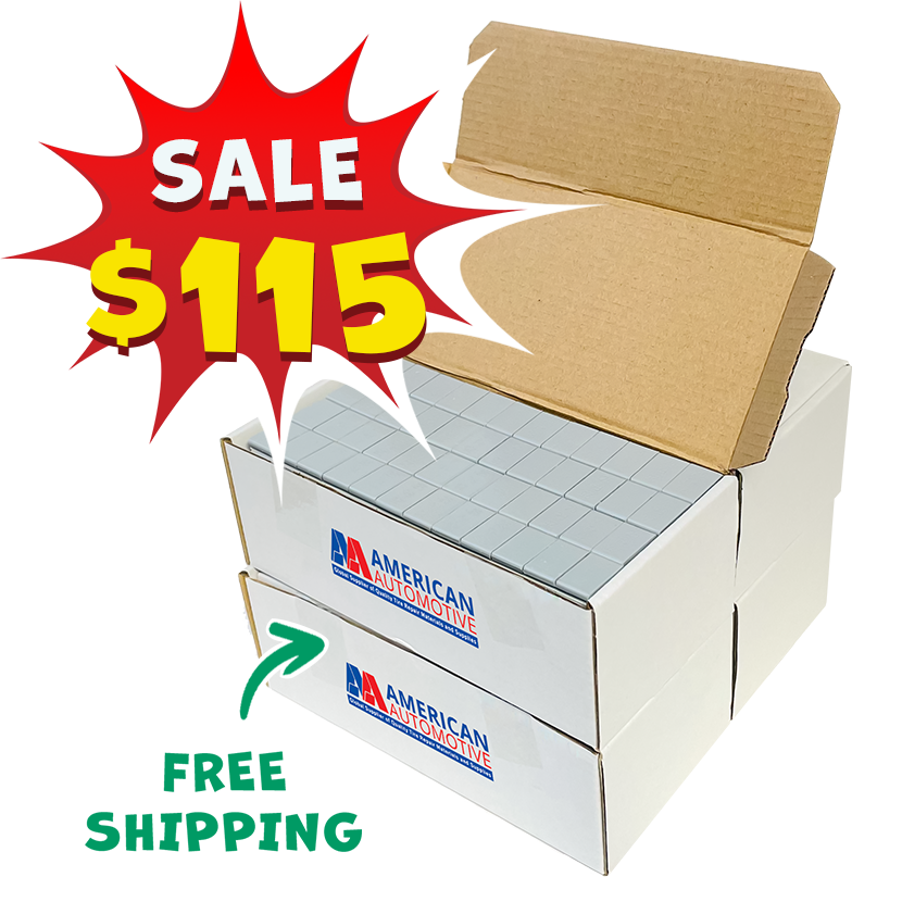 AA 4 Box of 0.25 oz Grey Adhesive Wheel Weight (2,304 pcs /Steel)