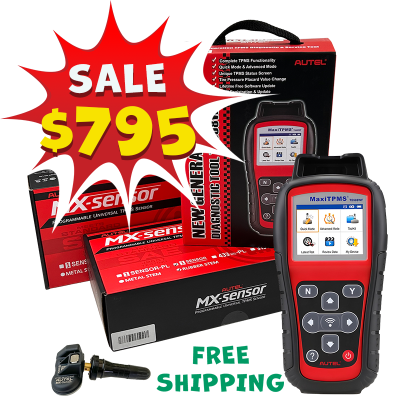Autel MX-Sensor 40-Pack w/ TS508WF TPMS Programming Tool